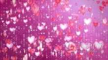 玻璃水晶心形情人节婚礼动态背景视频素材 Valentine In The Glass Heart 03 4K