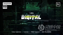 未来派网络黑客数字幻灯片PR模板下载 Futuristic Cyber Slideshow