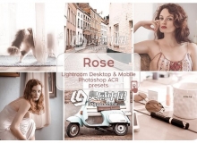 时尚玫瑰色调移动手机版LR预设 Rose Lightroom Presets
