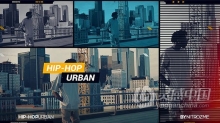 AE模板 Hip-Hop Urban音乐舞蹈宣传片故障画面动画视频 AE工程 AE文件