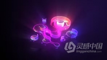 AE模板-合成波数字矩阵标志介绍AE模板下载 Digital Matrix Logo Intro