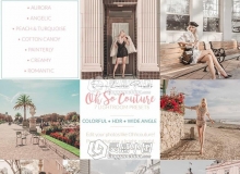 明亮,多彩,柔和和HDR时尚人像Lightroom预设 Oh So Couture Pack