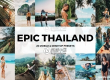 泰国旅行人文LR预设/旅拍视频LUT预设Epic Thailand Lightroom Presets