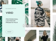 青绿色旅行摄影博客调色LR预设Virid Lightroom Presets Instagram