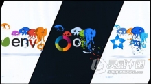 AE模板 手绘爆炸烟雾卡通效果LOGO视频片头 AE工程 AE文件