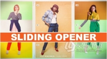 AE模板 时尚滑动拼接动画效果复古穿搭潮流服饰新品上市模特展示 AE工程 AE文件