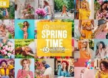 时尚唯美春季旅拍人像Lightroom预设 Mobile Lightroom Presets SPRINGTIME