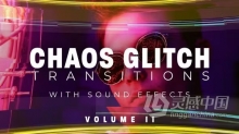 混乱故障特效转场20组预设PR模板下载 Chaos Glitch Transitions v2 Pack