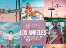洛杉矶旅拍人像调色Lightroom手机LR移动预设 Mobile Lightroom Preset LOS ANGELES