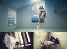 Photoshop 合成唯美悬浮特效调色教程