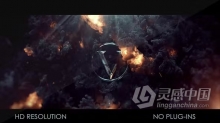 AE模版-火焰烟雾粒子光线金属标志文本大气开场AE模版下载 Blockbuster Intro