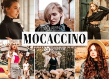 复古暖橙色外拍人像LR预设+手机LR预设 Mocaccino Lightroom Presets
