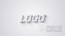 AE模板 挤压金属哑光面标志明亮LOGO视频片头 AE工程 AE文件