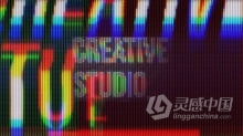 AE模板-失真屏幕故障RGB 分割技术标志动画AE模板下载 Corporate Timeline Slideshow