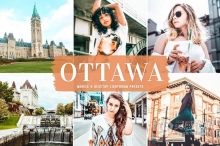 渥太华城市旅行人文摄影橙绿色调LR预设/APP预设 Ottawa Pro Lightroom Presets