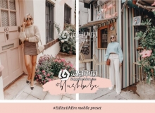 粉红女孩粉色调手机版LR预设-Lovelyluciano - BLUSH BABE Mobile Preset