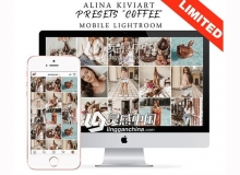 咖啡色棕色和米色人像手机版LR预设 Alina Kiviart-Coffee Mobile LR