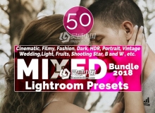美食电影时尚婚礼人像摄影混合Lightroom预设合集