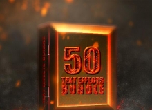 50个3D特效字体样式合集 3D Text Effects Bundle