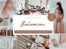 LR预设 波希米亚风格胶片Lightroom预设/APP滤镜 Lightroom Presets, Bohemian