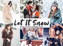 冬季梦幻童话明亮人像LR预设/APP预设 Let It Snow Lightroom Presets