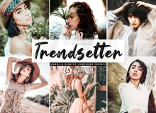 旅拍复古时尚人像LR预设+APP预设 Trendsetter Pro Lightroom Presets
