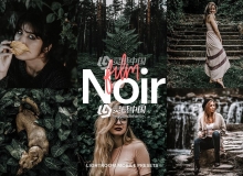 旅拍情绪人像森系黑色胶片主题LR预设 Film Noir Theme Preset