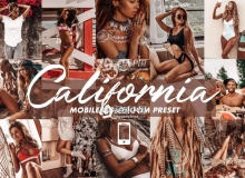 加州棕褐色旅拍手机修图LR预设 Mobile Lightroom Presets CALIFORNIA