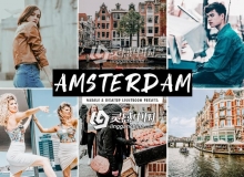 阿姆斯特丹旅拍人像胶片LR预设+手机版lr预设Amsterdam Lightroom Presets