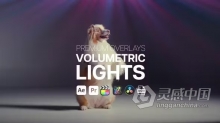 AE与PR模板高级光效叠加体积光特效元素AE与PR模板下载 Premium Overlays Volumentric Lights