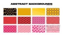 14种设计动态图形动画设计抽象背景视频效果 AE模板 AE工程文件 Abstract Backgrounds Pack