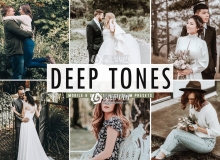 深色调旅拍婚礼人像LR预设+手机LR预设 Deep Tones Lightroom Presets