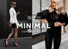 低饱和简约时尚人像LR预设/APP预设 MINIMAL BLOGGER LIGHTROOM PRESETS