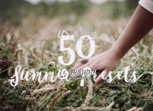 50款夏季婚礼人像摄影高级调色预设 Summer Lightroom Presets