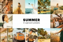 夏季旅拍人像风光Lightroom预设/手机APP调色滤镜 Summer Lightroom Presets