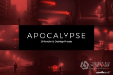 未来科幻蒸汽朋克恐怖LR预设+APP+LUTs预设 20 Apocalypse LR Presets and LUTs