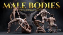 163张男性艺术姿势造型高清参考图合集 Male Bodies- Photo Reference Pack