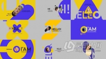AE模板 创意作品集电子刊物文字图形遮罩设计动画介绍视频 AE工程 AE文件