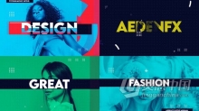 时尚新潮多彩夏天vlog视频片头 AE模板 AE工程文件 Fashion Trendy Opener