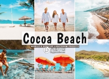 可可海滩调色LR预设+LR移动预设Cocoa Beach Mobile & Desktop Lightroom Presets