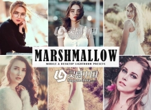 棉花糖复古色调人像Lightroom预设+手机版Lr预设 Marshmallow Presets