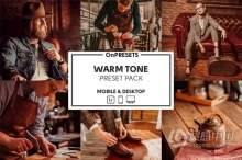 暖色调电影人像调色Lightroom预设 OnPresets-WARM TONE