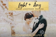 LR预设 明亮通透浅色调电影胶片婚礼人像Lightroom预设 Light & Airy LR Preset