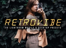 怀旧风格电影胶片LR预设+3DLUT预设 Retrovibe Lightroom Presets LUTs