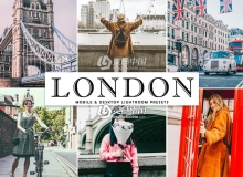 伦敦旅拍胶片人像Lightroom预设/移动APP预设 London Lightroom Presets