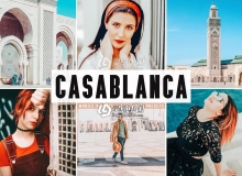 卡萨布兰卡旅拍电影胶片LR预设+APP预设Casablanca Lightroom Presets