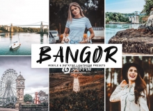 明亮喜怒无常城市旅拍LR预设+手机lr预设 Bangor Lightroom Presets