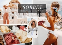 INS风旅拍人像胶片风手机版Lightroom预设 Mobile Lightroom Preset SORBET