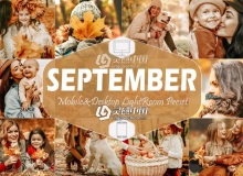 温馨家庭人像秋季通透暖色调LR预设/APP预设 September Lightroom Presets