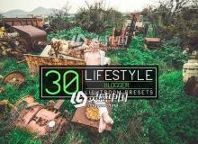 INS博客旅行摄影Lightroom预设30 Lifestyle Blogger Lightroom Presets